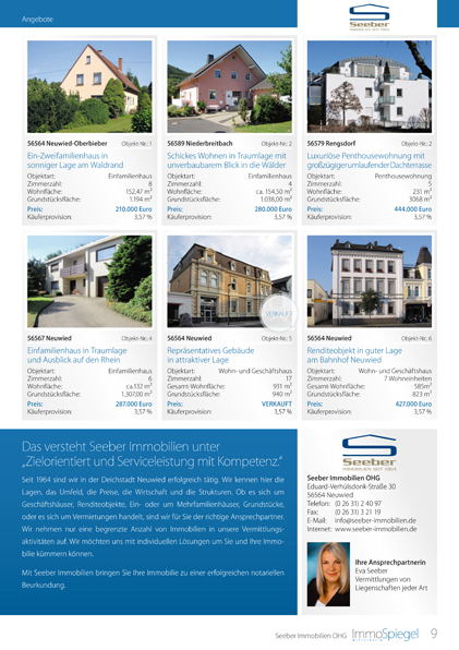 ImmoSpiegel Mittelrhein – Immobilien Skiba - Ihr Immobilienmakler aus Adenau in der Eifel