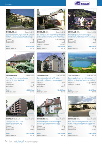 ImmoSpiegel Mittelrhein – Immobilien Skiba - Ihr Immobilienmakler aus Adenau in der Eifel