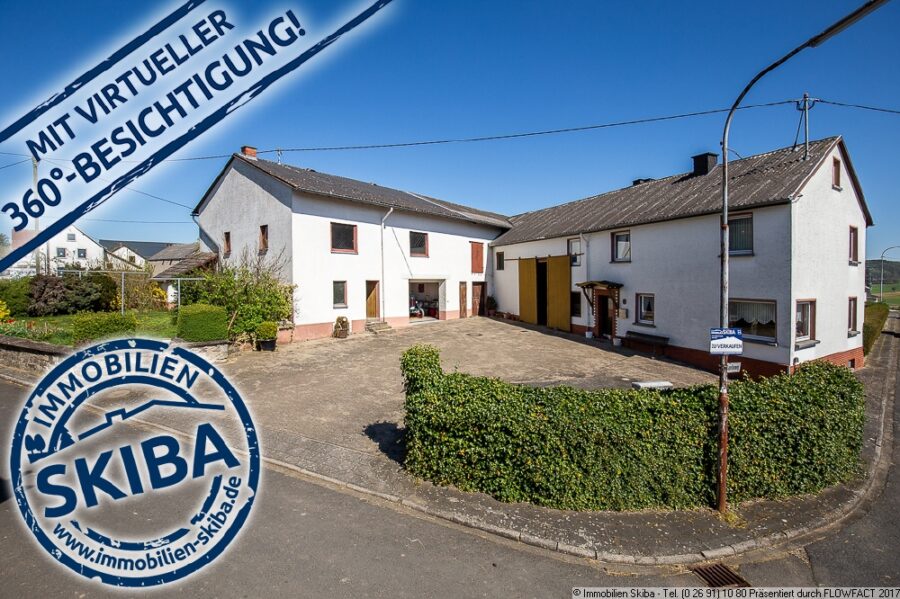 Viel Platz für Ihr Hobby: Bauernhaus m. Scheune, Stall u. Hof im Eifeldorf Rothenbach am Nürburgring - Ehemaliges Bauernhaus mit Nebengebäuden