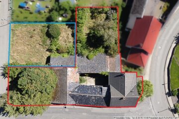 Sanierungsbedürftiges Eifel-Bauernhaus mit Nebengebäuden und viel Potenzial in Rodder bei Adenau - Luftbild