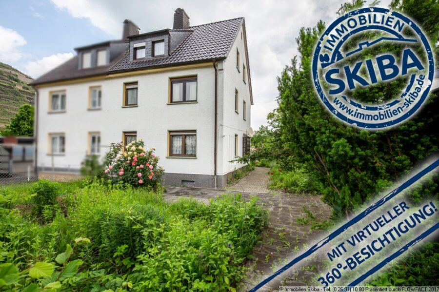 Aussicht auf die Weinberge: Großzügige Doppelhaushälfte mit Garten in ruhiger Lage von Walporzheim - große Doppelhaushälfte