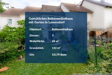 Gemütliches Reihenmittelhaus mit Garten in Lannesdorf - Reihenmittelhaus in Lannesdorf