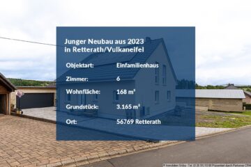 Junger Neubau aus 2023 mit Doppelgarage und großem Grundstück in Retterath/Vulkaneifel - Wohnhaus in Retterath