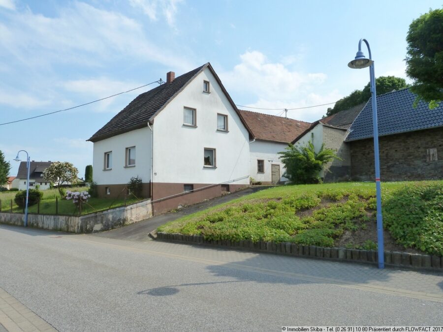 Bauernhaus mit 2 großen Bruchstein-Scheunen und toller Fernsicht über die Eifel - Bauernhaus