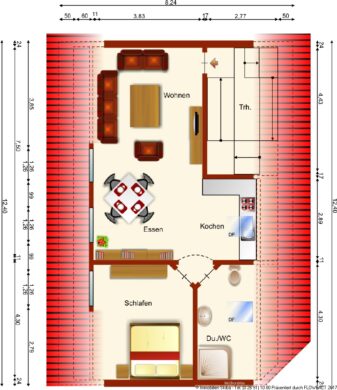 2-Zimmer Wohnung mit Einbauküche nähe Nürburgring, 53534 Barweiler, Dachgeschosswohnung