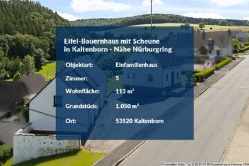 Eifel-Bauernhaus mit Scheune und großem Garten in Kaltenborn - Nähe Nürburgring - Haus in Kaltenborn