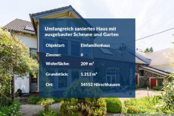 Umfangreich saniertes Haus mit stilvoll ausgebautem Scheunenbereich und großem Garten - Haus in Hörschhausen