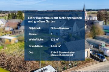 Eifler Bauernhaus mit Nebengebäuden und großem Garten - Haus in Blankenheimerdorf