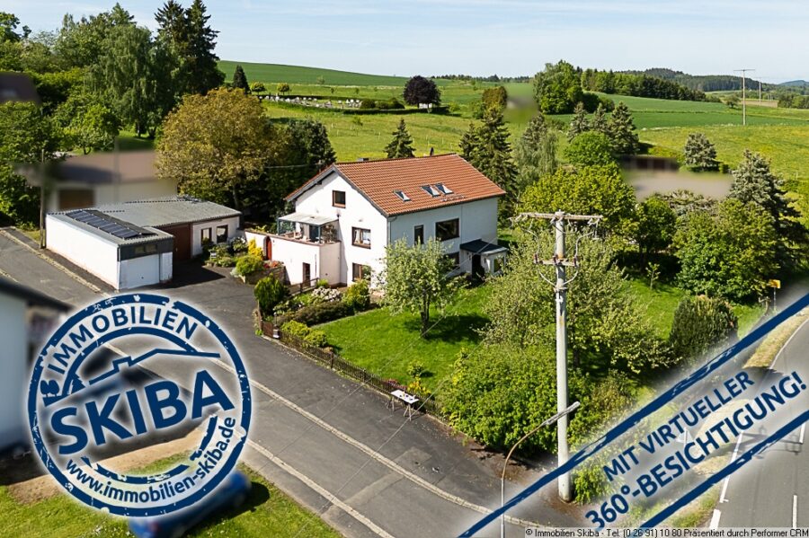 Viel Platz im Nebengebäude - Großer Garten - Eifel-Einfamilienhaus mit Einliegerwohnung in Bodenbach - Haus mit Einliegerwohnung