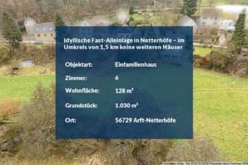 Idyllische Fast-Alleinlage in Netterhöfe - im Umkreis von 1,5 km keine weiteren Häuser - Haus und Scheunenwohnung in Netterhöfe